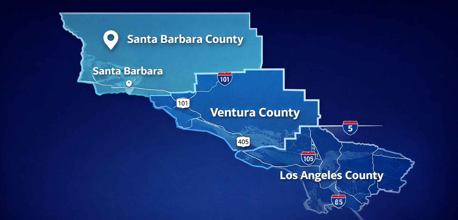 Service Areas Map