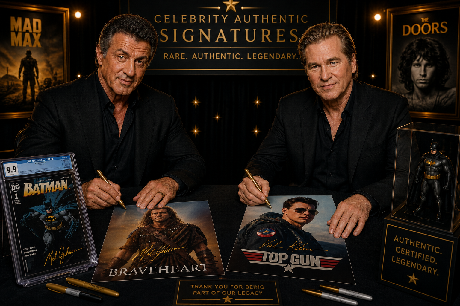 Celebrity Authentic Signatures services showcase